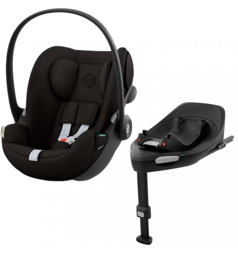 Cybex Cloud G i-Size - rozkładany fotelik samochodowy zestaw z bazą isofix 0-13 kg | Magic Black